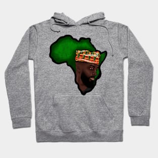 Africa Map African Man Melanin Excellence. Hoodie